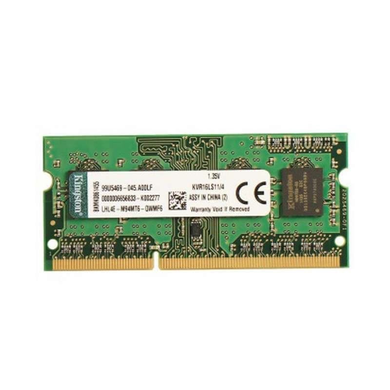 金士顿(Kingston) 4G DDR3L 1600 笔记本内存条 PC3L-12800S 低电压版图片