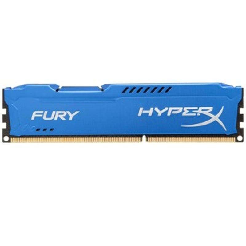 金士顿(Kingston)骇客神条 Fury系列 DDR3 1600 4GB台式机内存(HX316C10F/4)蓝色