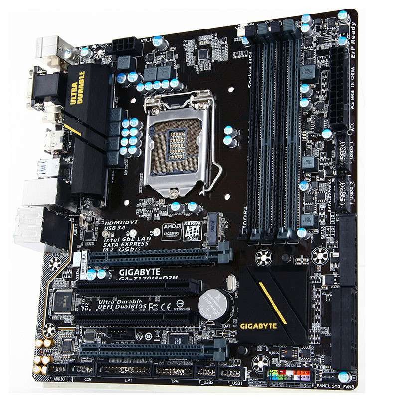 技嘉（GIGABYTE）Z170M-D3H DDR4主板 (Intel Z170/LGA 1151)