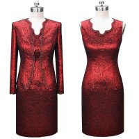 清凡2014婚宴妈妈礼服婚庆婆婆套富贵高雅显瘦婚礼套裙春款1307