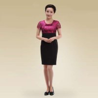 清凡婚宴婚礼婚庆新娘妈妈婆婆夏款中年女连衣裙礼服HY1386