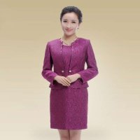 深圳清凡婚宴妈妈礼服套装婚庆简约气质女套裙3023