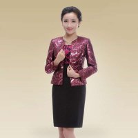 深圳清凡婚宴妈妈礼服高端气质婆婆套装婚庆婚礼套裙春秋3033