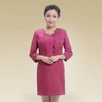 深圳清凡婚宴妈妈礼服高端气质女套装套裙春秋3063