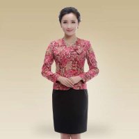 深圳清凡婚宴妈妈礼服气质女套装春秋713