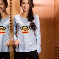 格圣特秋季女士纯棉长袖睡衣家居服套装卡通休闲长袖家居睡衣套装