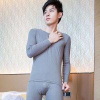 格圣特男士纯棉秋衣秋裤套装薄款保暖内衣套装全棉棉毛衫睡衣套装
