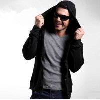 格圣特 新款纯棉休闲秋冬卫衣外套 拉链连帽卫衣男 加厚 质量正品