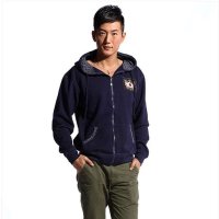 格圣特 男士连帽加绒拉链保暖卫衣 丹麦风品味男连帽卫衣GMW9003