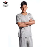 格圣特 男士棉质家居服套装 短袖睡衣 休闲运动大小码套装