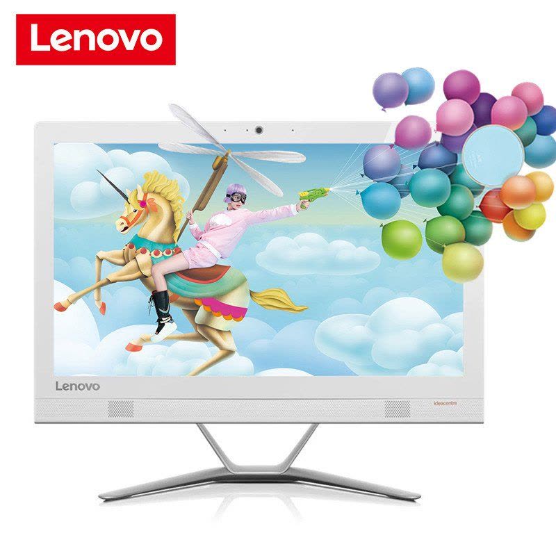 联想(Lenovo)AIO 300-20 20英寸一体电脑(I3-6100T 4G 500G 1G独显 win10)白色图片