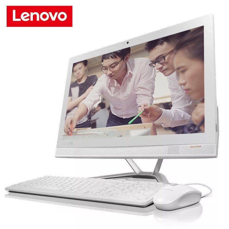 联想(Lenovo)AIO 300-20 20英寸一体电脑(I3-6100T 4G 500G 1G独显 win10)白色图片