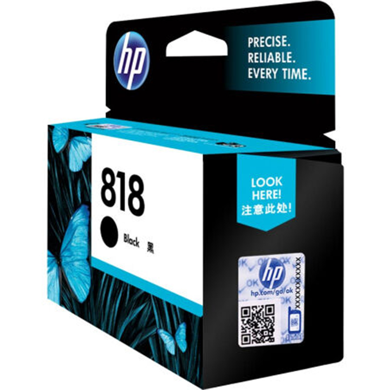 惠普(HP)CC640ZZ 818号 黑色墨盒