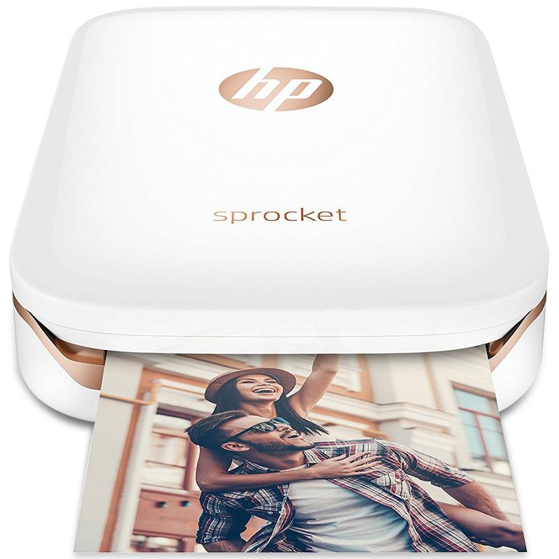 惠普（HP）惠普小印Sprocket 100(白) 口袋照片打印机 蓝牙连接 移动打印 便携打印 随身打印