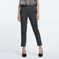 2014新品时尚格纹长裤女 夏 欧美高端大牌