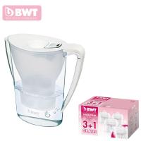 倍世 德国BWT 厨房家用净水壶 直饮便携户外滤水壶 净水器 过滤净水杯2.7升 白色