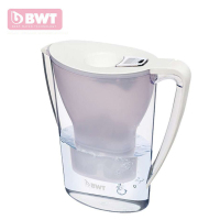 德国BWT倍世家用滤水壶 直饮便携户外过净水壶 净水杯2.7升 白色一壶一芯