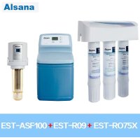 Alsana阿尔莎娜全自动反冲洗前置过滤器EST-ASF100+EST-RO75X纯水机+软水机EST-R09