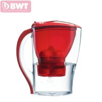 倍世（BWT）德国滤水壶家用直饮过滤器 2.5升 净水壶 除垢款 红色 阻垢款2.5L
