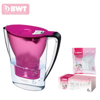 倍世滤水壶BWT滤水杯 净水器 净水壶 一壶八芯2.7L七个颜色 阻垢款紫色2.7L