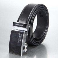 七匹狼SEPTWOLVES男士真皮自动扣皮带牛皮腰带黑色7A91029810