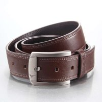七匹狼 男士真皮针扣皮带啡色7A1208900