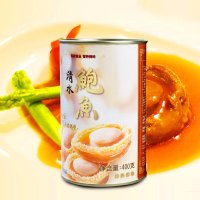【中华特色】汕头馆潮汕特产 溏心清水即食鲍鱼罐头港式休闲海鲜零食8-12粒大鲍鱼400g 华南