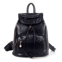 BAKMK芭卡玛卡 学院风男女背包 时尚抽带双肩包 休闲包 学生书包 旅行包 AM1865