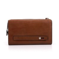 BAKMK芭卡玛卡LDLS系列皇冠男包男士手包 牛皮手包单拉小手包男手包JW6037