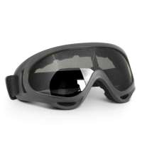 BAKMK芭卡玛卡户外自行车骑行眼镜 摩托车风镜防紫外线镜片防风防沙防寒护目镜RS9500 灰色
