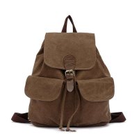 BAKMK芭卡玛卡 韩版学院风帆布双肩包 时尚帆布流苏书包 FJ17