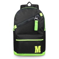 BAKMK芭卡玛卡韩版男女学生潮流双肩书包 休闲时尚背包 超大拉链旅行包登山包M1097