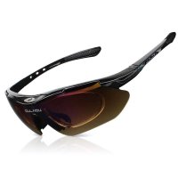 芭卡玛卡BAKMK 户外骑行眼镜 配五副安全防爆镜片 运动自行车眼镜 休闲墨镜RS0089 一副镜架5副镜片