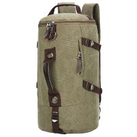 BAKMK芭卡玛卡 男士帆布登山包时尚双肩包斜挎包旅行包潮流男包水桶包手提包NB035