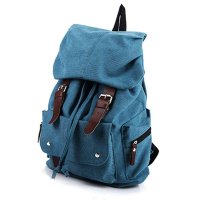 BAKMK芭卡玛卡韩版女式复古帆布包包大容量双肩包背包时尚休闲运动包旅行包91205