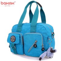 BAKMK芭卡玛卡 韩版时尚防水布包包休闲女式手提包单肩包斜挎包917