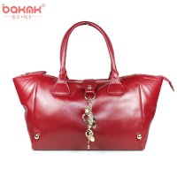 芭卡玛卡BAKMK LOVE系列优雅淑女牛皮手提单肩包B1203