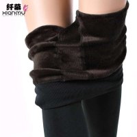 纤慕考拉绒九分美腿显瘦加绒靴裤保暖一体打底裤
