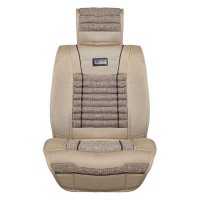 正品尼罗河金色盛典秋冬决明子四季新款通用格子麻竹炭汽车坐座垫