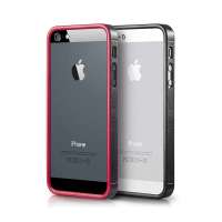 果立方（casecube）异彩适用于iPhone5/5s超薄边框 手机壳保护套 苹果5/5s外壳 黑色+黑边或红边