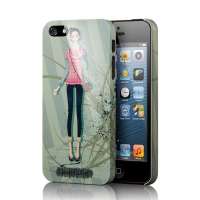 果立方(casecube)花样年华适用iPhone5/5s手机保护套手机壳苹果5保护壳外壳 粉波点衫女孩