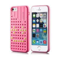 果立方(casecube)炫动系列 适用iPhone5/5s 硅胶手机保护套苹果5代手机壳 青春粉