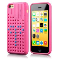 果立方(casecube)炫动系列 适用iPhone5c 硅胶手机保护套苹果5c 手机壳 青春粉