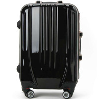 Legendwalker雷剑欧客加厚男女通用ABS+PC铝框拉杆箱051750黑色20寸