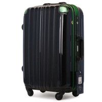 Legendwalker雷剑欧客超轻铝框纯PC拉杆箱504266黑色配绿色26寸