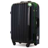 Legendwalker雷剑欧客超轻铝框纯PC拉杆箱504272黑色配绿色29寸