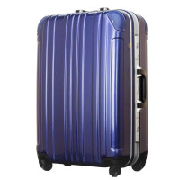 Legendwalker雷剑欧客经典升级款铝框拉杆箱502260F金属蓝色24寸