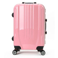 Legendwalker雷剑欧客加厚男女通用ABS+PC铝框拉杆箱051750粉色20寸