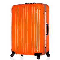 Legendwalker雷剑欧客经典升级款铝框拉杆箱502260F橘色24寸