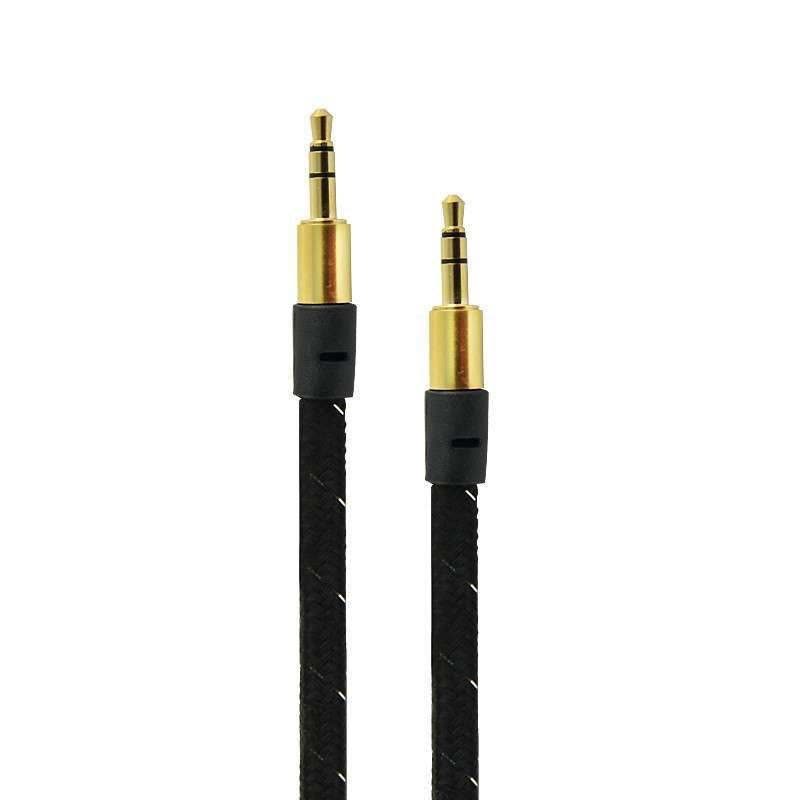 哈马(Hiphophippo)3.5mm立体声音频线 手机车载AUX音频线 纯铜线芯 镀金版 公对公1米长度 黑色图片